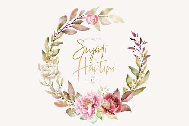 peony floral and wreath design