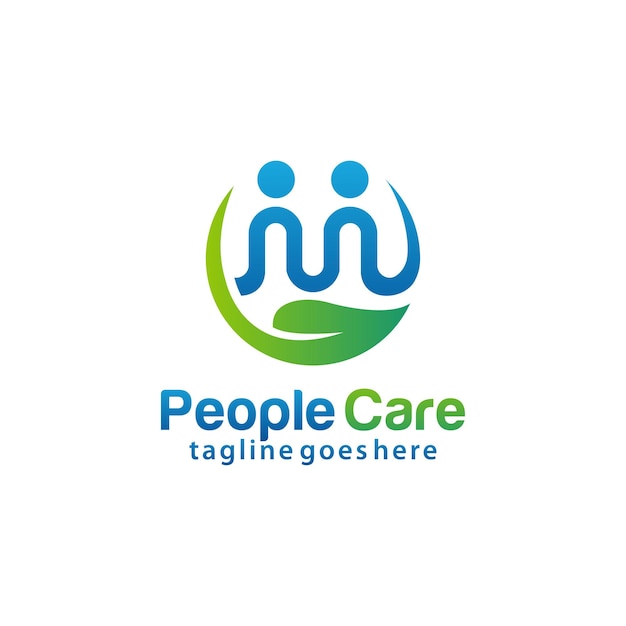 People care logo design template