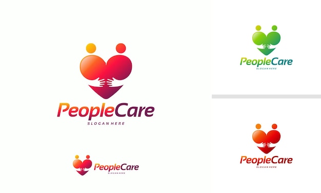 People Care logo designs concept, Group Care logo symbol vector