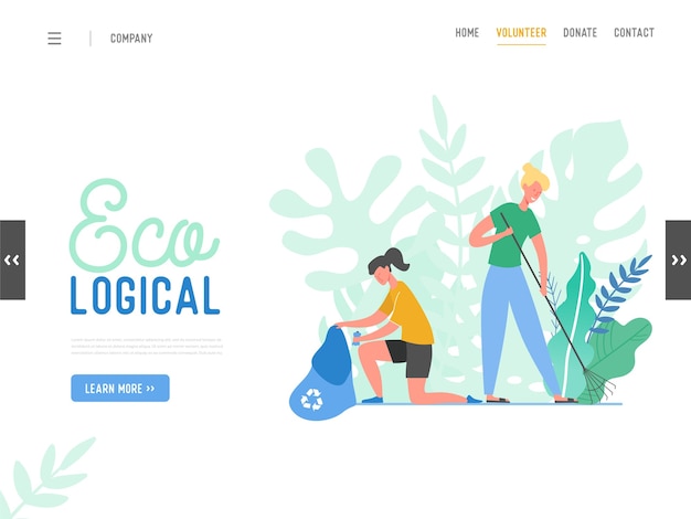 People Characters Removing Trash from Planet. Characters Cleaning Earth Surface. Recycling and Ecology, Saving Planet Concept Website Landing Page, Web Design Flat , Banner