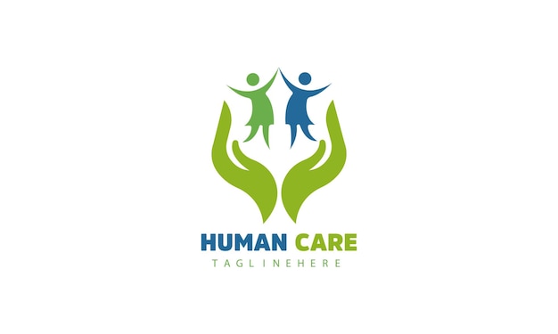 People Child and Care Hand Logo Icon