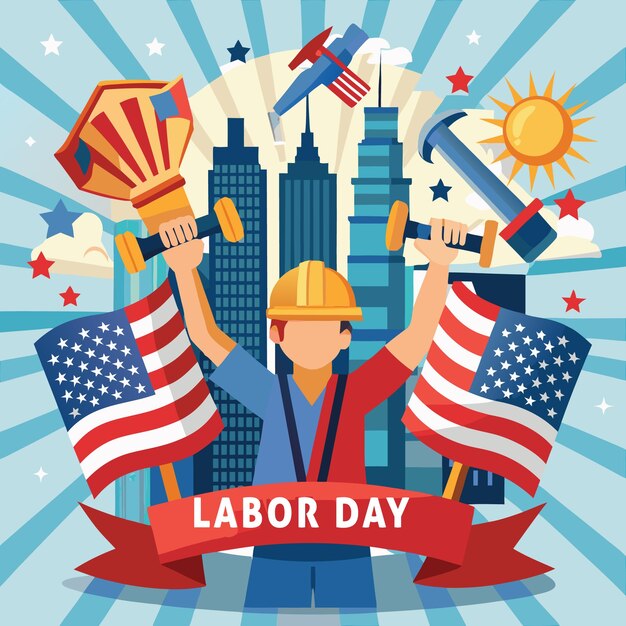 People Group Different Occupation Set International Labor Day and Happy labor day Vector Illustration