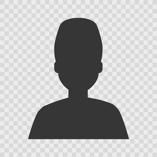 People Head Silhouette Profile Face Icon.Vector Illustration