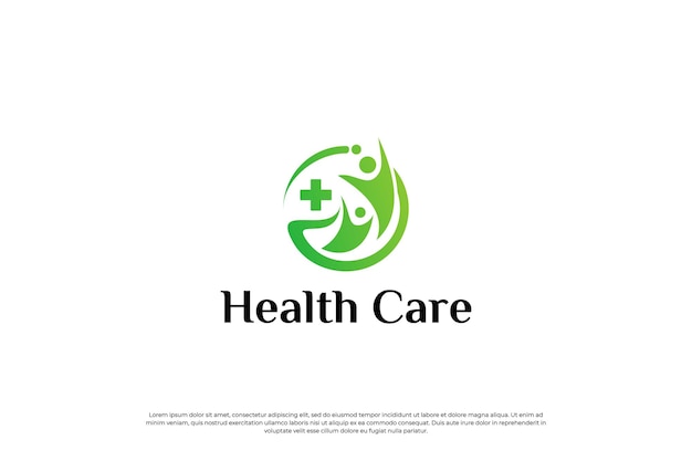 People healthcare logo design template