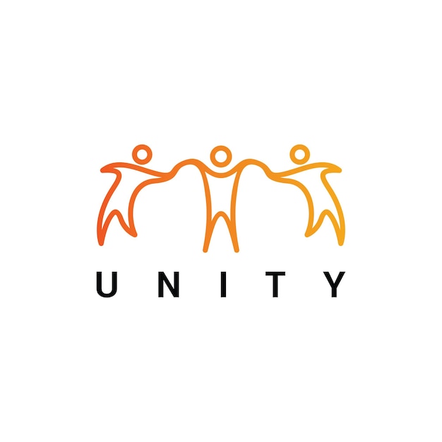 People human together family unity logo icon illustration Premium Vector