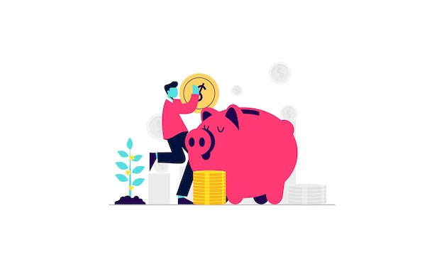 People investing concept illustration 