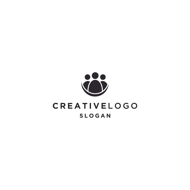 People logo icon design template vector illustration