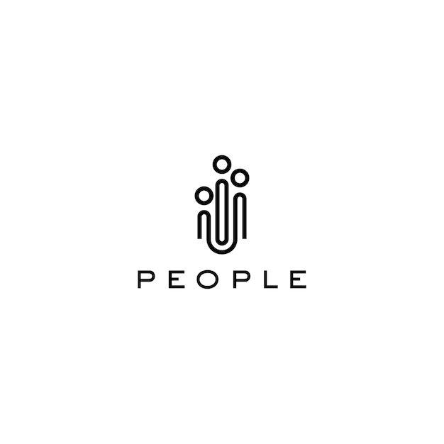 People logo icon design template