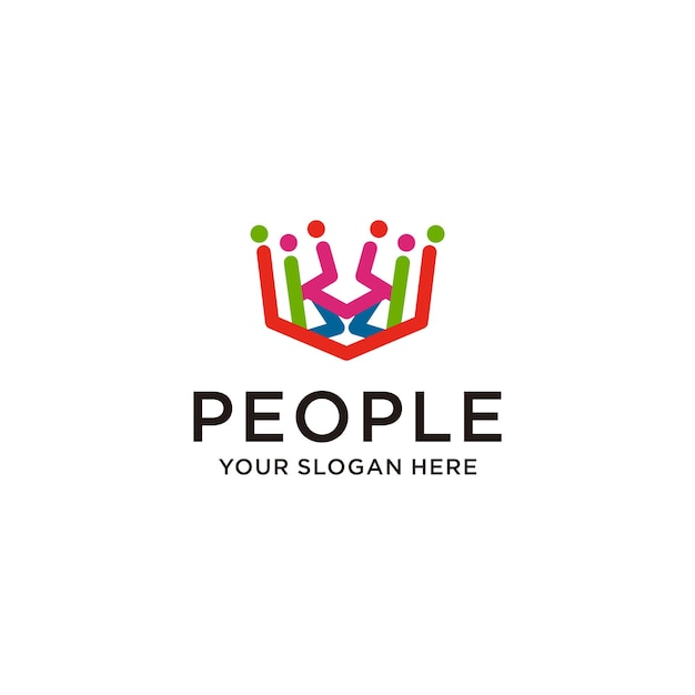 People logo icon vector image