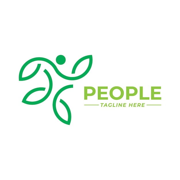 people logo icon vector template