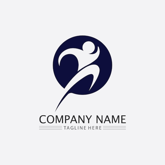 People logo Team Succes people work Group and Community Group Company and Business logo vector and design Care Family icon Succes logo