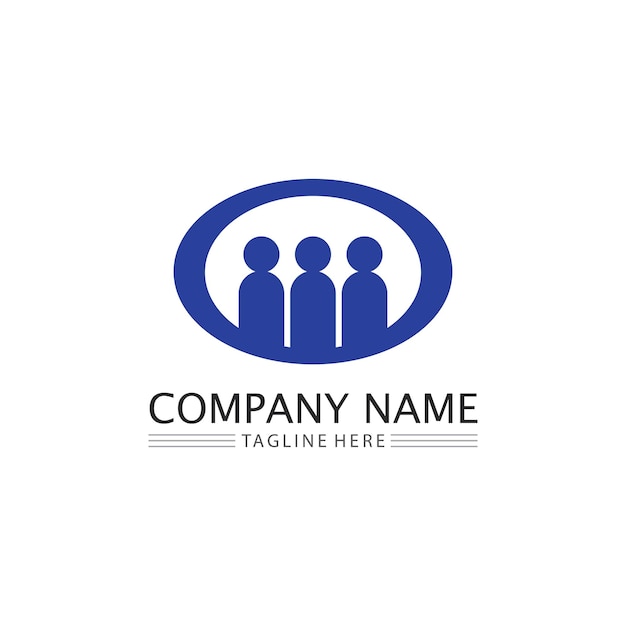 People logo Team Succes people work Group and Community Group Company and Business logo vector and design Care Family icon Succes logo