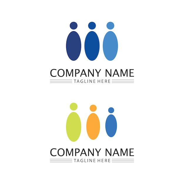 People logo Team Succes people work Group and Community Group Company and Business logo vector and design Care Family icon Succes logo