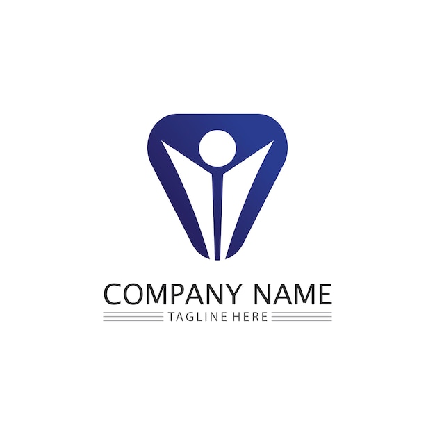 People logo Team Succes people work Group and Community Group Company and Business logo vector and design Care Family icon Succes logo