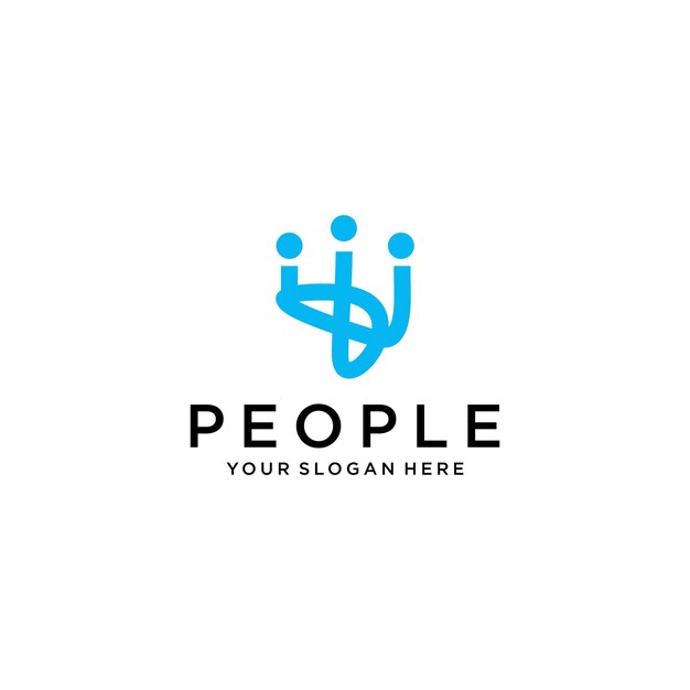 People logo vector icon design template