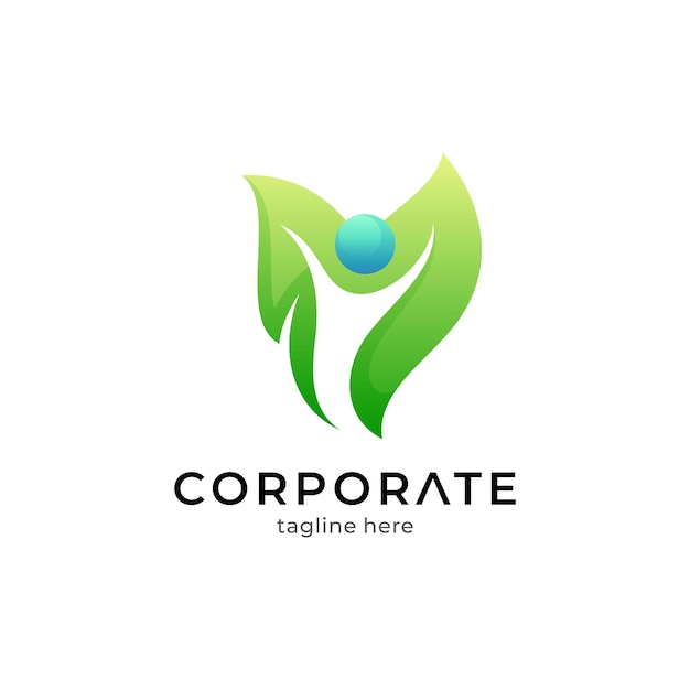 people logo with leaves