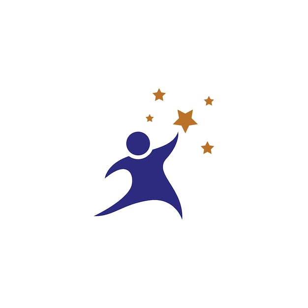 People star logo and symbol health life