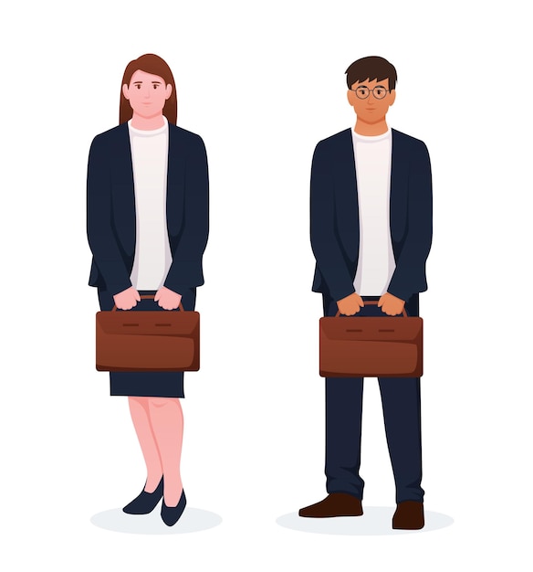 people in suit business people vector illustration