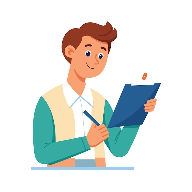 People working in the office vector illustration