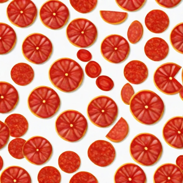 Vector pepperoni cartoon vector set white background isolated