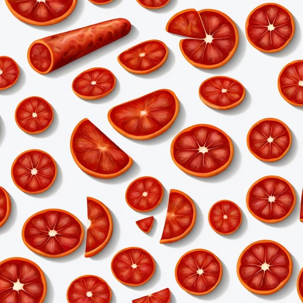 Pepperoni vector set white background isolated a high quality