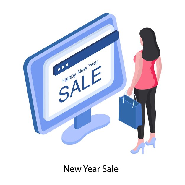 A perfect design illustration of new year sale