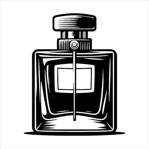 Vector perfume bottle icon logo perfume bottle vector silhouette on a white background