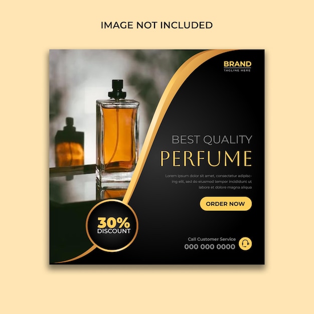 Perfume Instagram Post or social media post template design