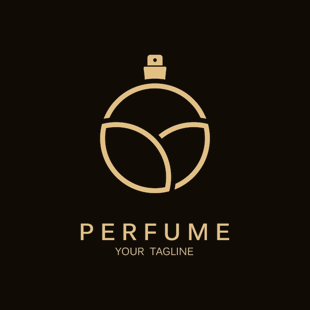 perfume logo vector icon illustration design logo for lifestyle perfume shop and brand company