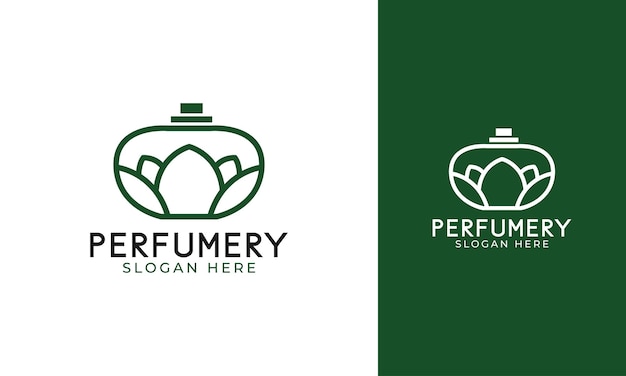 Perfumery logo design with nature concept