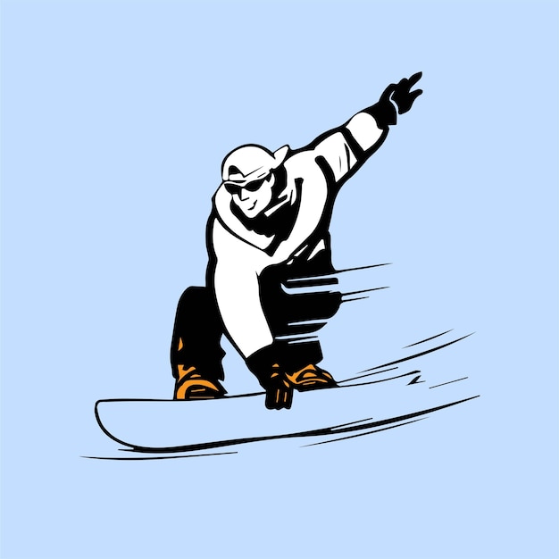 Person riding snowboard illustration, Snowboarding Silhouette Skiing, sport