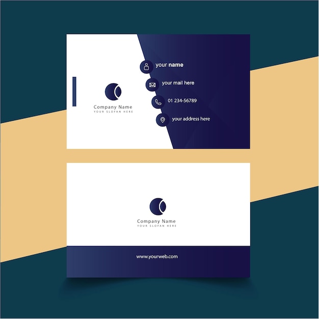 Personal business card template