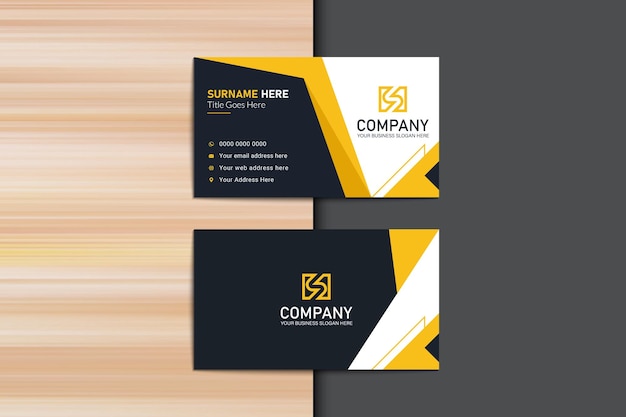 Personal business card with company logo