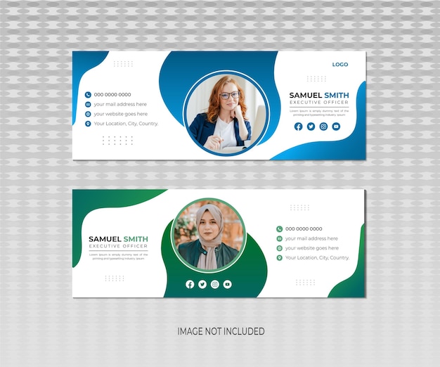 Personal business email signature design template