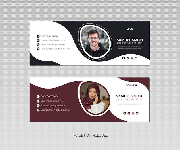 Personal business email signature design template