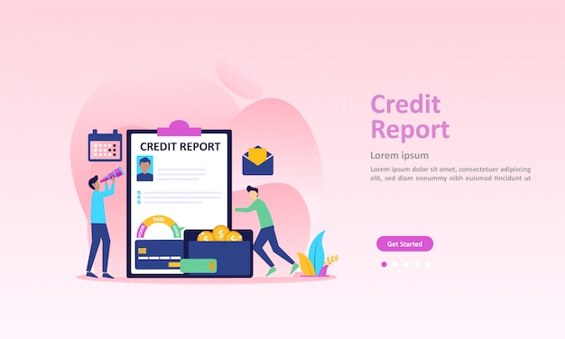  personal credit score information and financial rating Landing Page