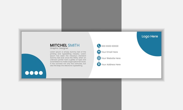 Personal Email Signature Template email footer