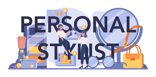 Personal stylist typographic header