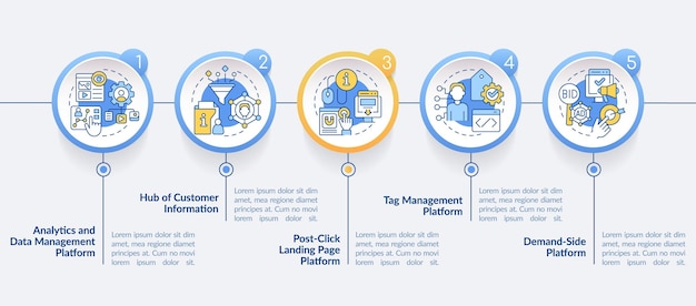 Personalization marketing tools circle infographic template