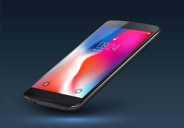 Perspective smartphone mockup. 