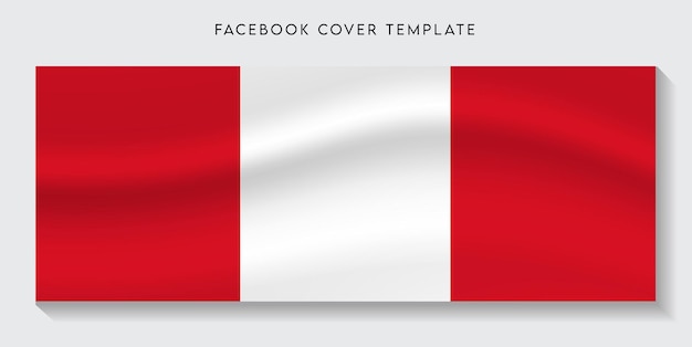 Peru country flag facebook cover background