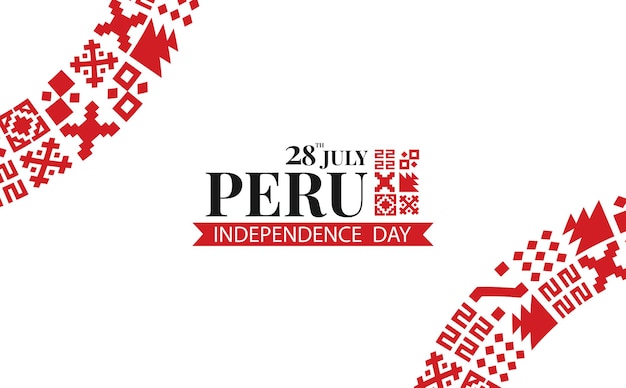 Peru Independence Day National pattern