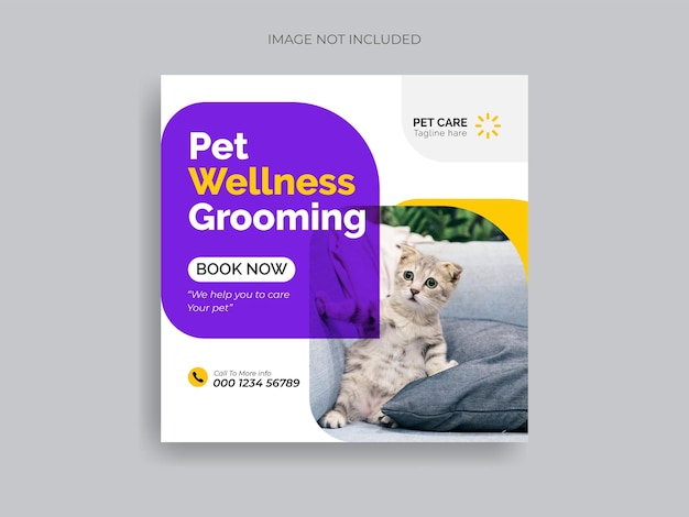 Pet Care Social Media post Banner