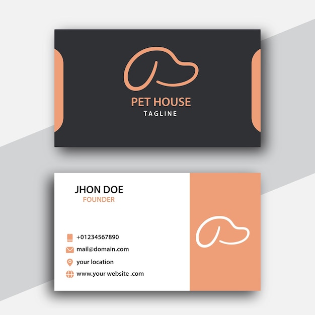 pet company business card