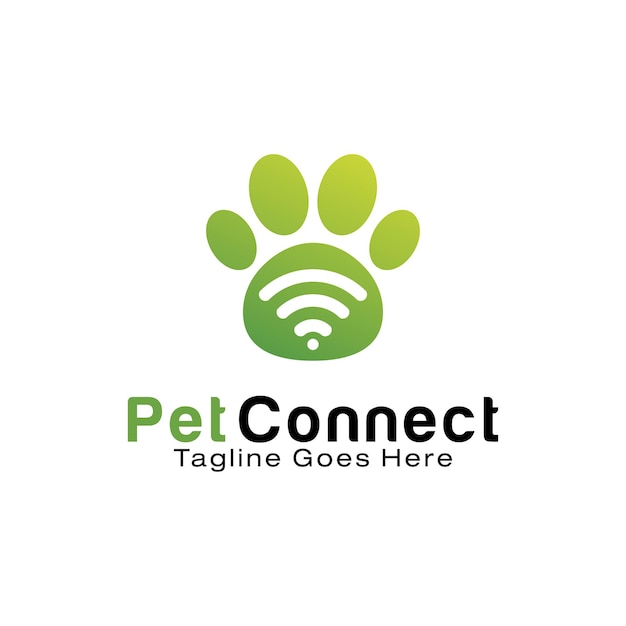 Pet Connect logo design template