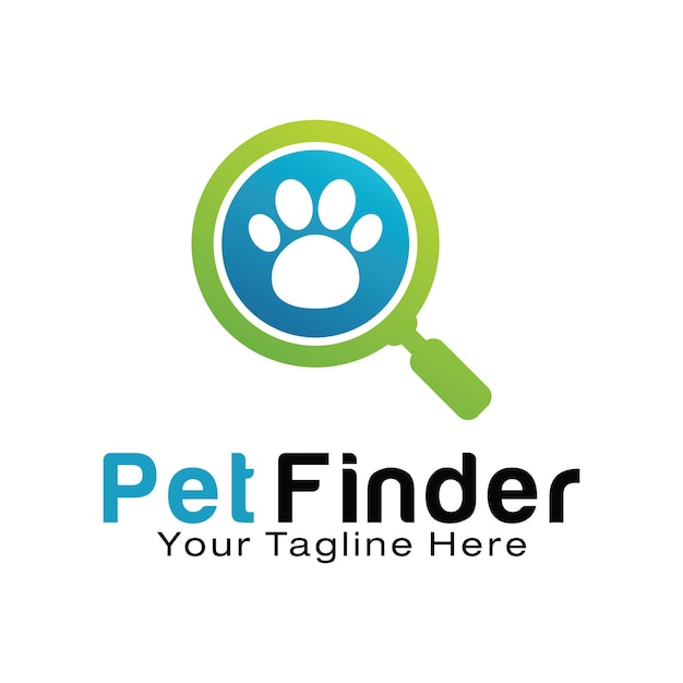 Pet Finder logo design template