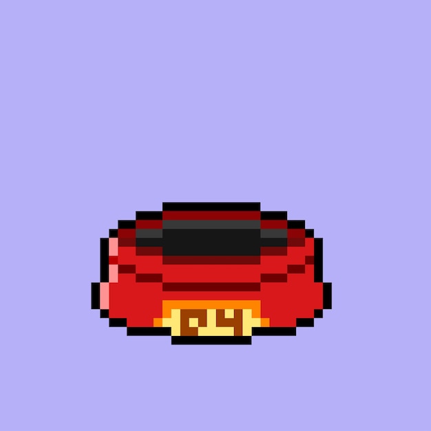 pet food bowl with pixel art style