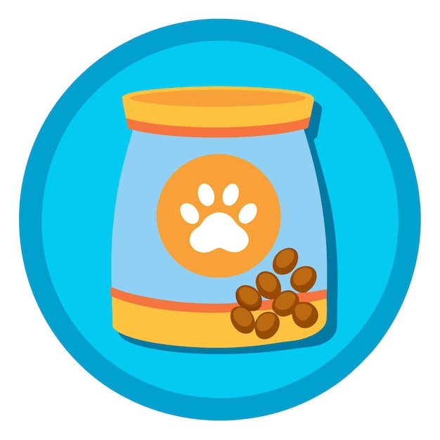 Vector pet food clipart vector art and illustration