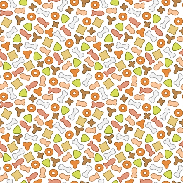 pet food seamless pattern kitten food pattern background vector pet food seamless pattern