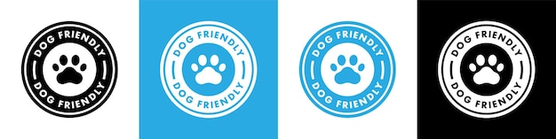 Pet Friendly icon vector for product Pet Friendly sticker label or emblem